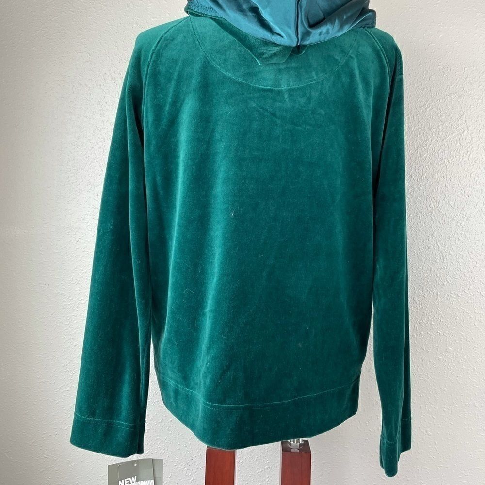 NWT Liz Claiborne Velvet Zip Up Hoodie - Picture 5 of 5